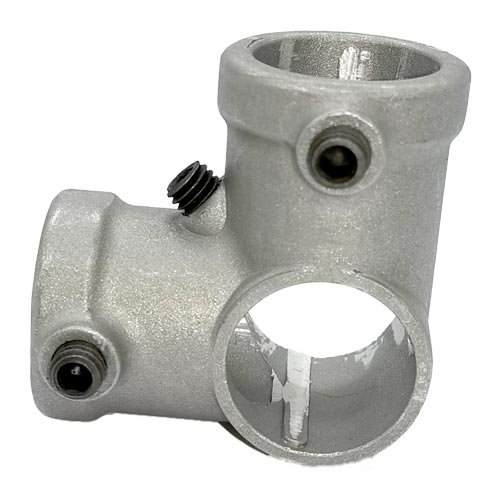 Two Socket Cross 90 Degree Aluminum Structural Pipe Fittings