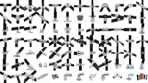 Galvanized Pipe Handrail Fittings