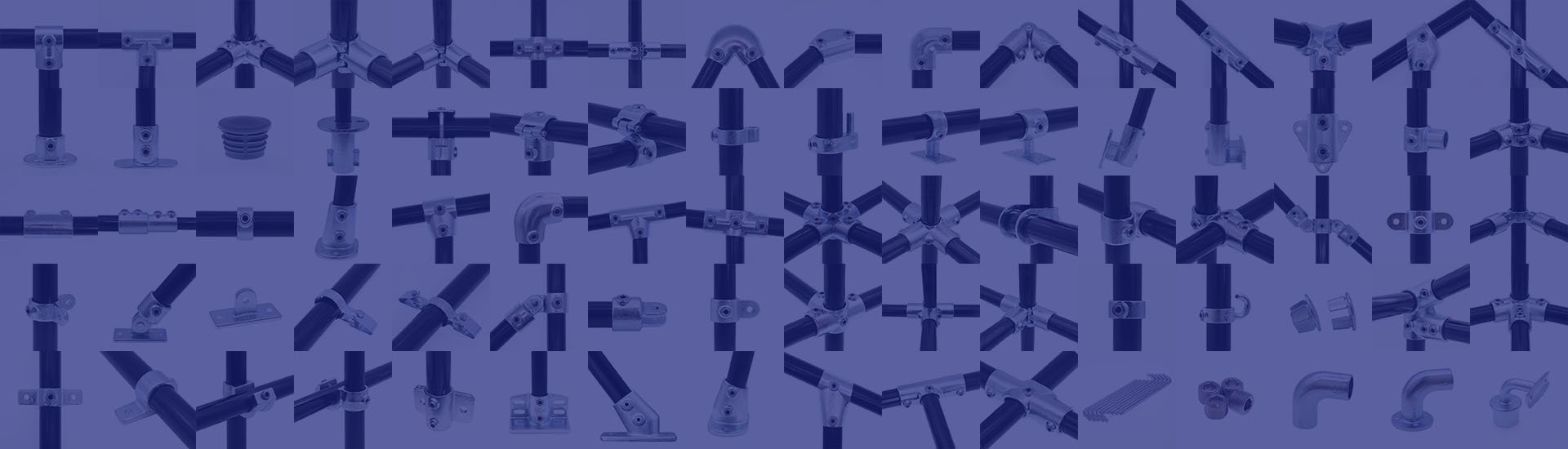 119 Galvanized Safety Railing Fittings Two Socket Cross